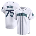 Jamed S.Mariners #75 Andres Munoz Player White Home Limited Stitched Jerseys