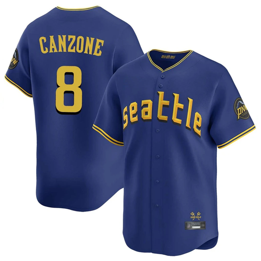 Jamed S.Mariners #8 Dominic Canzone Player Royal City Connect Home Limited Stitched Jerseys