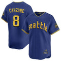 Jamed S.Mariners #8 Dominic Canzone Player Royal City Connect Home Limited Stitched Jerseys