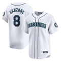 Jamed S.Mariners #8 Dominic Canzone Player White Home Limited Stitched Jerseys
