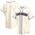 Jamed S.Mariners Blank Player Cream Home Game Stitched Jerseys