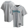 Jamed S.Mariners Blank Player Gray Home Game Stitched Jerseys