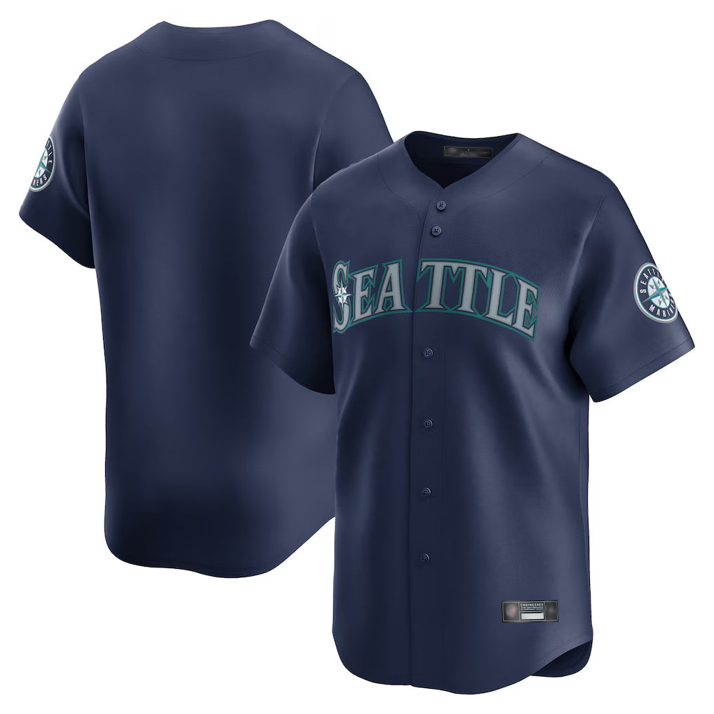 Jamed S.Mariners Blank Player Navy Home Limited Stitched Jerseys