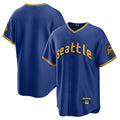 Jamed S.Mariners Blank Player Royal City Connect Home Game Stitched Jerseys