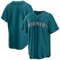 Jamed S.Mariners Blank Player Teal Home Game Stitched Jerseys