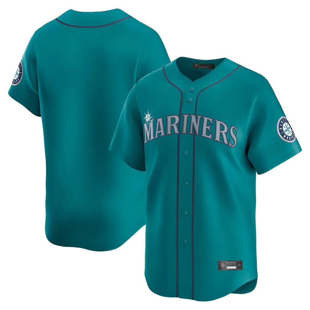 Jamed S.Mariners Blank Player Teal Home Limited Stitched Jerseys