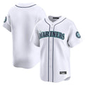 Jamed S.Mariners Blank Player White Home Limited Stitched Jerseys