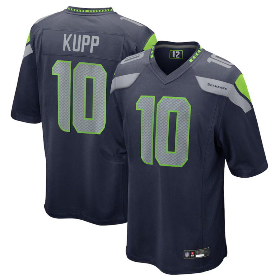 Jamed S.Seahawks #10 Cooper Kupp Player College Navy Game Stitched Jerseys