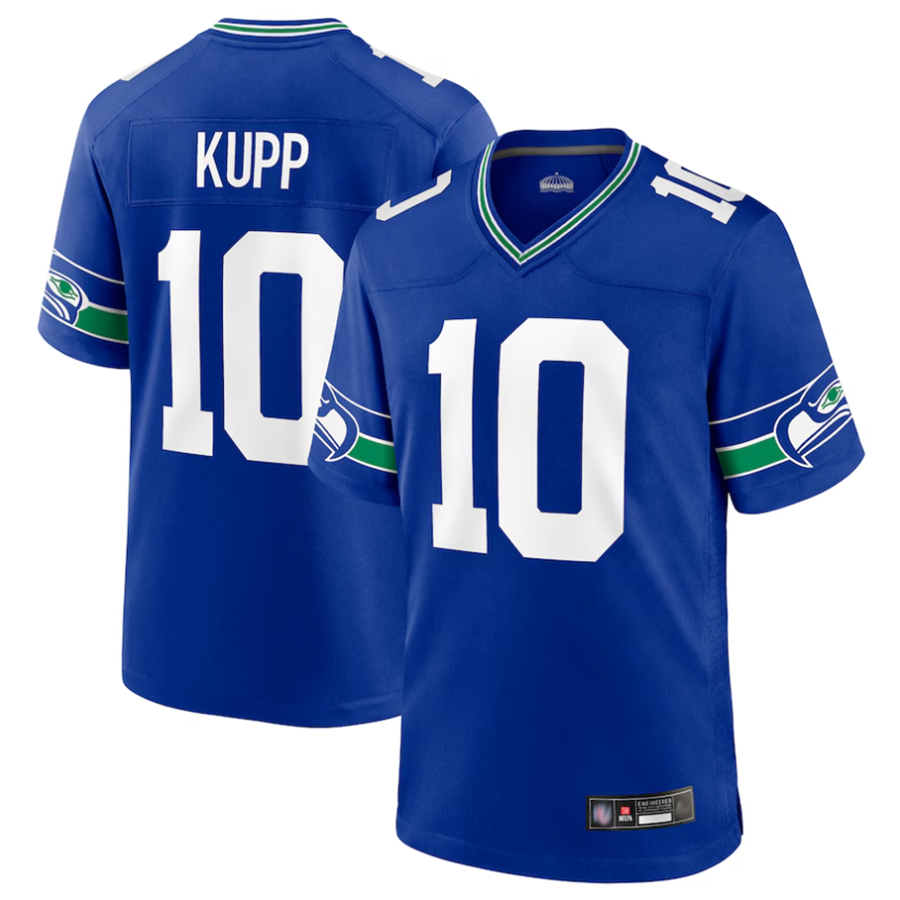 Jamed S.Seahawks #10 Cooper Kupp Player Royal Game Stitched Jerseys