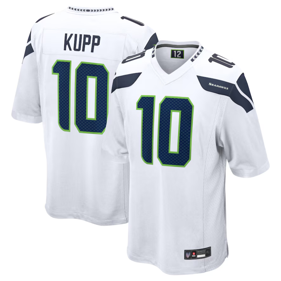 Jamed S.Seahawks #10 Cooper Kupp Player White Replica Game Stitched Jerseys