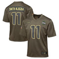 Jamed S.Seahawks #11 Jaxon Smith-Njigba Player Olive Salute to Service Game Stitched Jerseys