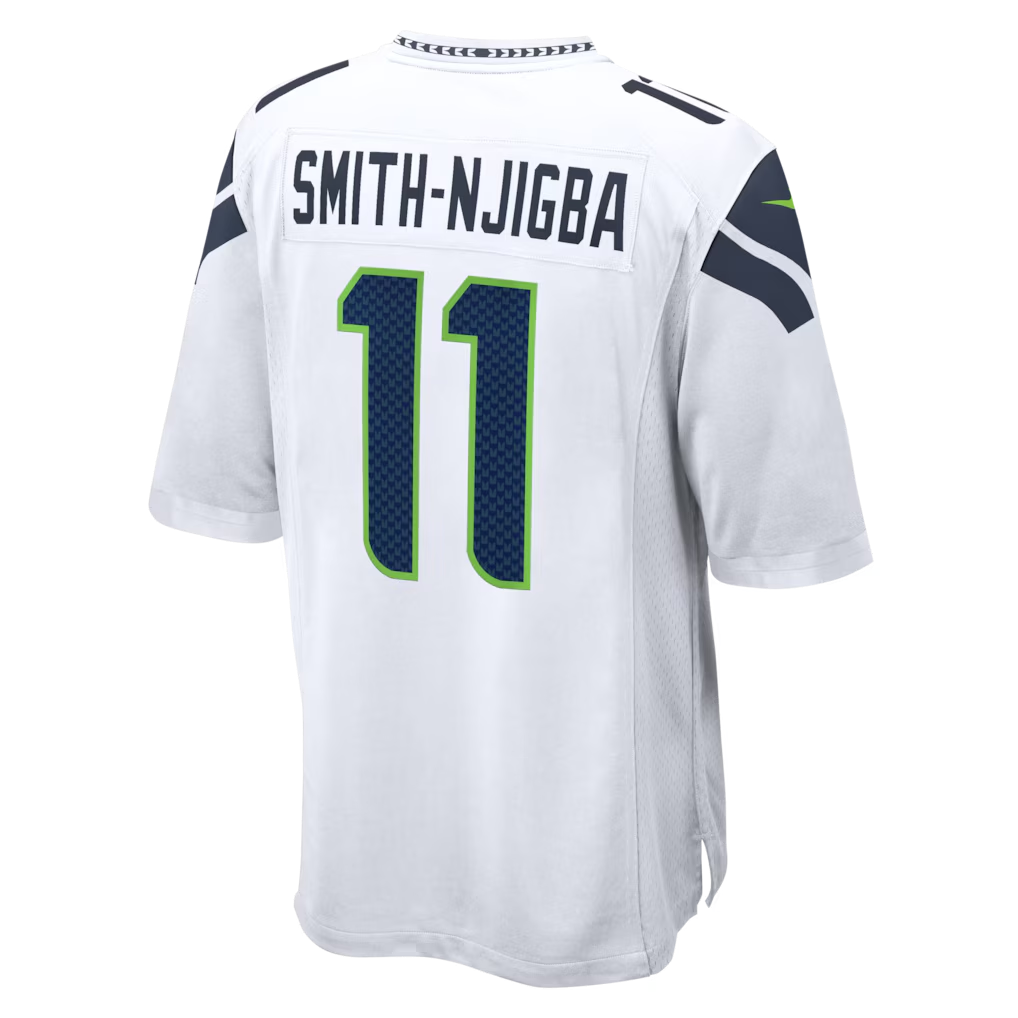 Jamed S.Seahawks #11 Jaxon Smith-Njigba White Game Stitched Jerseys