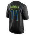 Jamed S.Seahawks #14 Sam Darnold Black Fashion Game Stitched Jerseys