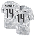 Jamed S.Seahawks #14 Sam Darnold Player Arctic Camo Salute to Service Limited Football Jerseys
