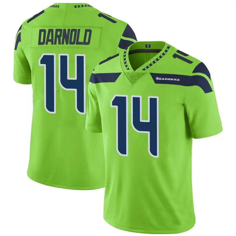 Jamed S.Seahawks #14 Sam Darnold Player Green Vapor Limited Football Jerseys