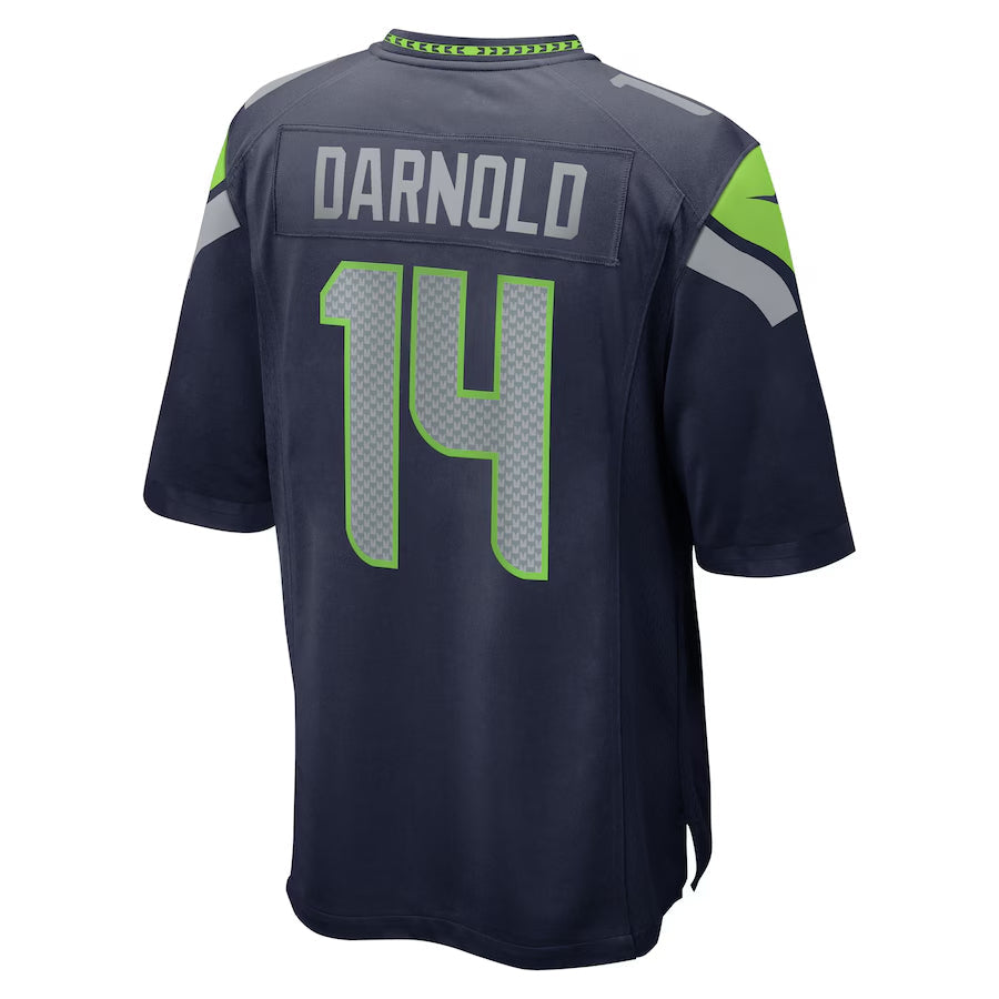 Jamed S.Seahawks #14 Sam Darnold Player Navy Home Game Football Jerseys
