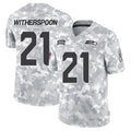 Jamed S.Seahawks #21 Devon Witherspoon Player Arctic Camo Salute to Service Limited Stitched Jerseys