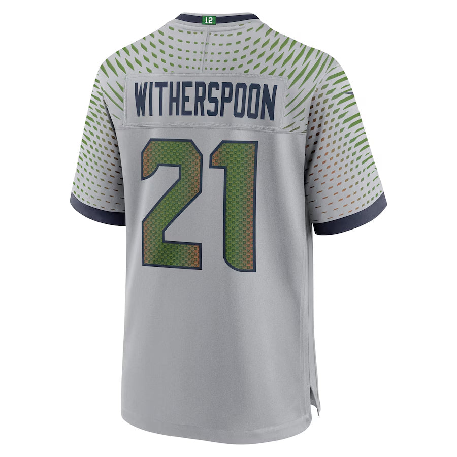 Jamed S.Seahawks #21 Devon Witherspoon Player Gray Rivalries Collection Game Stitched Jerseys