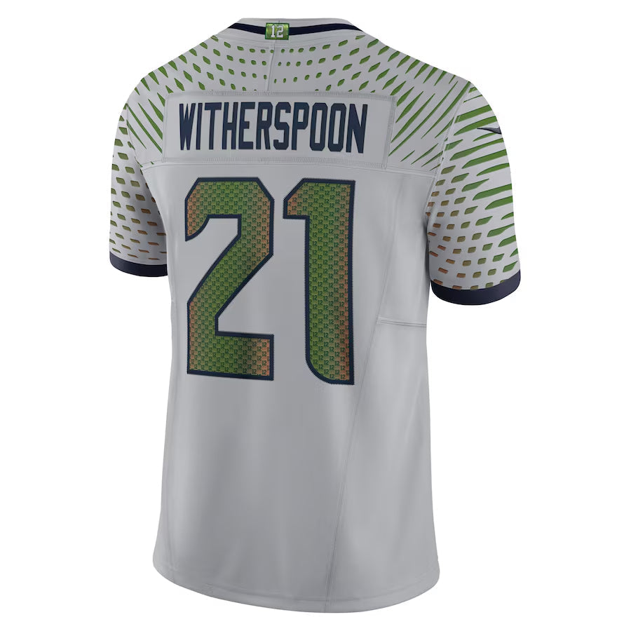 Jamed S.Seahawks #21 Devon Witherspoon Player Gray Rivalries Collection Limited Stitched Jerseys