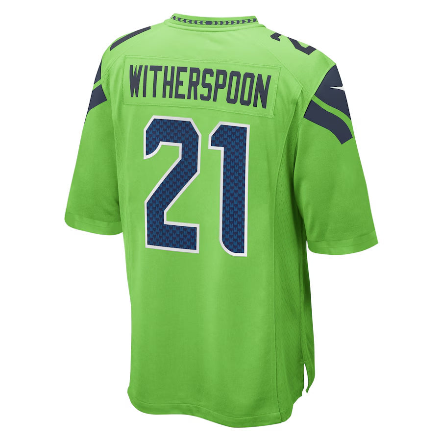 Jamed S.Seahawks #21 Devon Witherspoon Player Green Home Game Stitched Jerseys