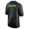 Jamed S.Seahawks #3 Nick Emmanwori Black Fashion Game Stitched Jerseys