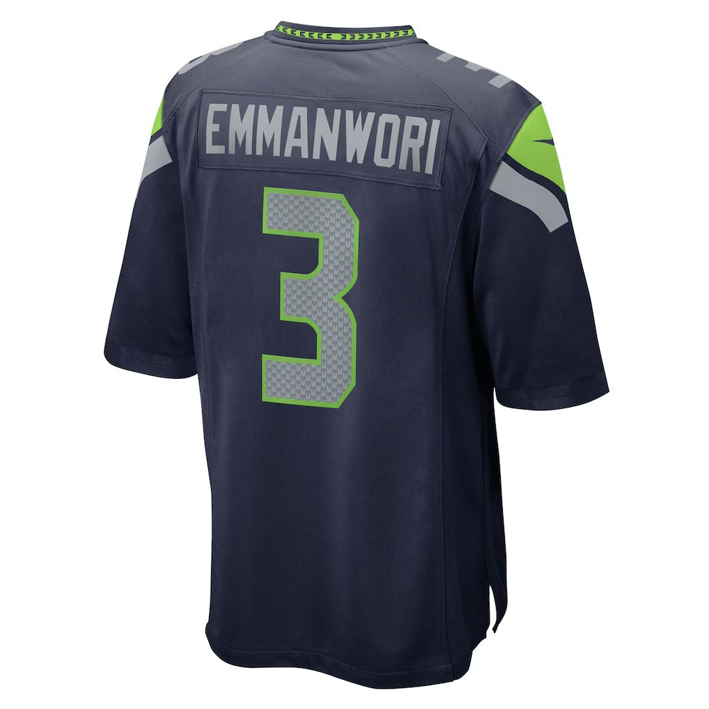Jamed S.Seahawks #3 Nick Emmanwori College Navy Team Game Stitched Jerseys