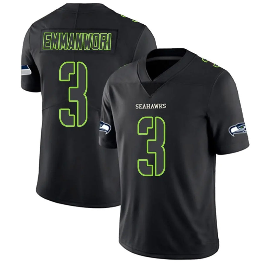 Jamed S.Seahawks #3 Nick Emmanwori Player Limited Black Impact Football Jerseys
