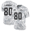 Jamed S.Seahawks #80 Steve Largent Player Arctic Camo Salute to Service Limited Stitched Jerseys
