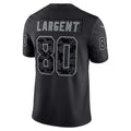Jamed S.Seahawks #80 Steve Largent Player Black RFLCTV Limited Stitched Jerseys