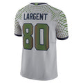 Jamed S.Seahawks #80 Steve Largent Player Wolf Gray Rivalries Collection Limited Stitched Jerseys