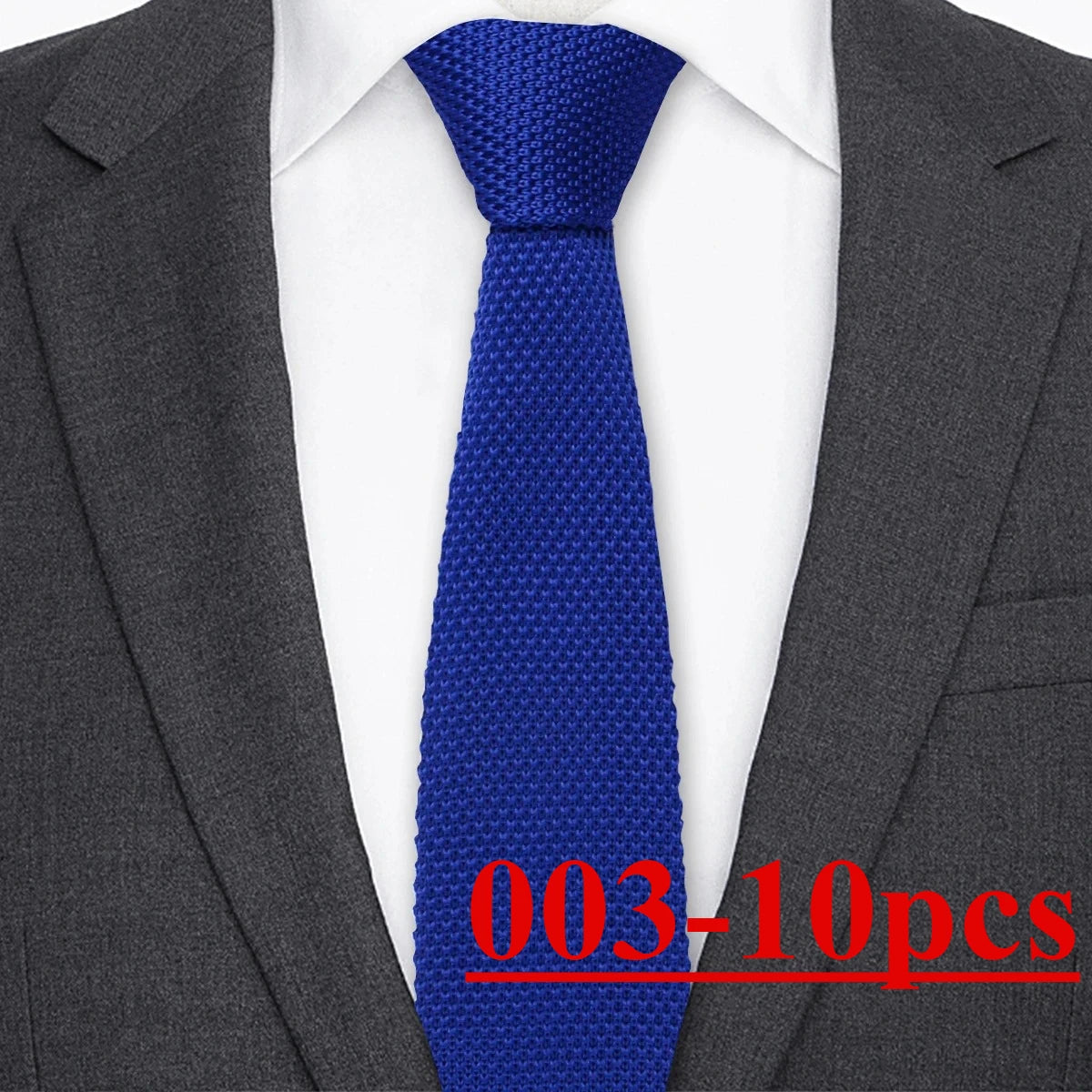 10pcs Knitted Ties Slim 5.5cm Solid Color Knit Neckties For Men Plain Black White Brown Burgundy Man's Accessory Fashion Gravata