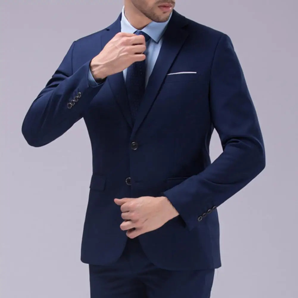 2026 Fashion High-end Brand Casual Business Men's Blazer Casual Blazer Formal Suit Set Groom Wedding Gown Blazers Pants Set