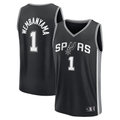 Jamed SA.Spurs #1 Victor Wembanyama Black Swingman Jerseys - Icon Edition