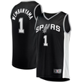 Jamed SA.Spurs #1 Victor Wembanyama Fanatics Black Fast Break Replica Jerseys - Icon Edition