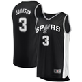 Jamed SA.Spurs #3 Keldon Johnson Fanatics Black Fast Break Replica Jerseys - Icon Edition