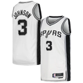 Jamed SA.Spurs #3 Keldon Johnson White Swingman Jerseys - Association Edition