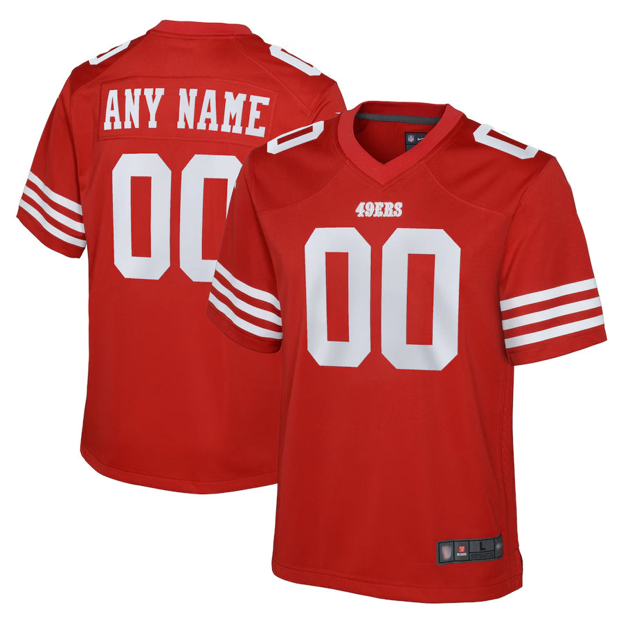 Jamed Custom SF.49ers Game Team Colour Stitched Jerseys