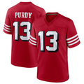 Jamed SF.49ers #13 Brock Purdy Player Scarlet Alternate Game Stitched Jerseys