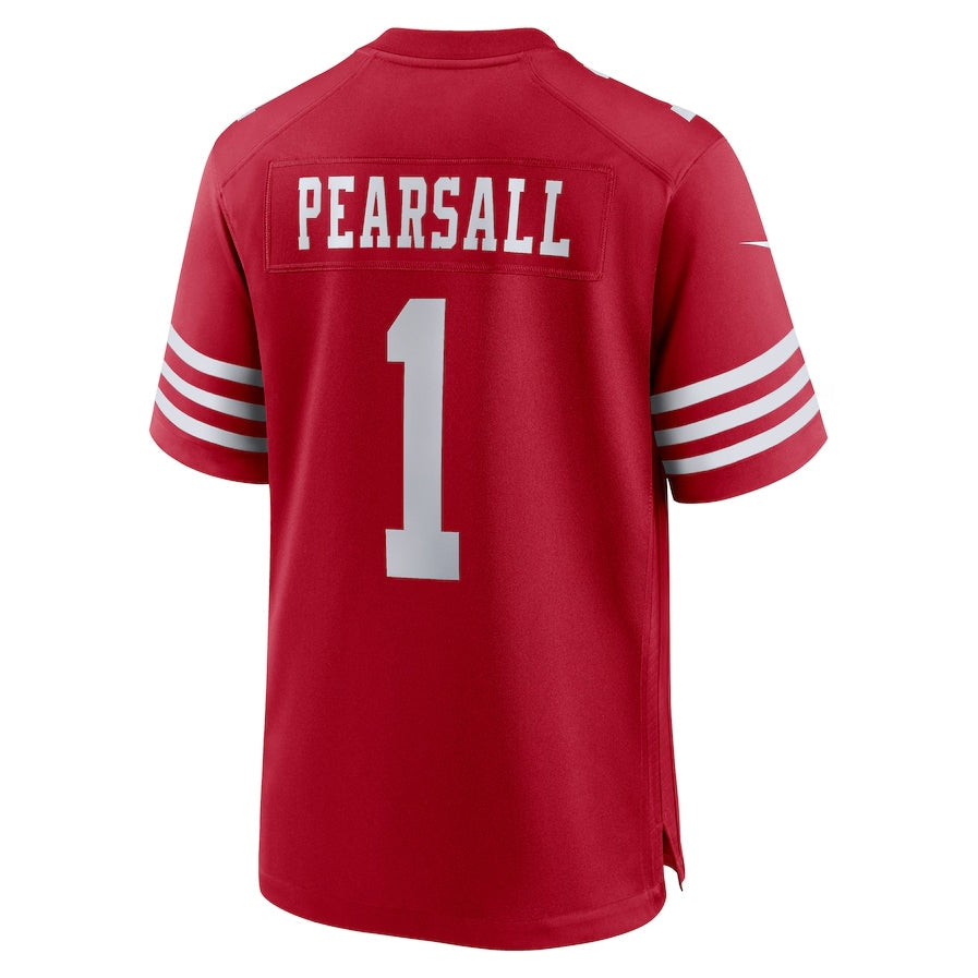 Jamed SF.49ers #1 Ricky Pearsall 2024 Draft First Round Pick Player Game Stitched Jerseys