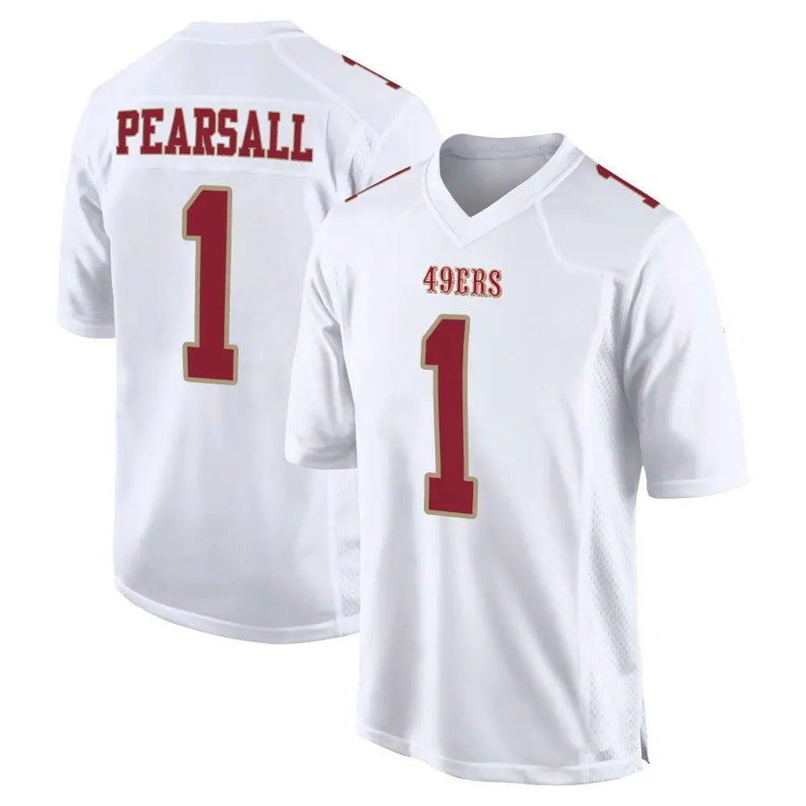 Jamed SF.49ers #1 Ricky Pearsall Player White Fashion Game Stitched Jerseys