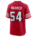 Jamed SF.49ers #54 Fred Warner Scarlet Alternate Game Stitched Jerseys