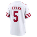 Jamed SF.49ers #5 Mike Evans White Game Stitched Jerseys