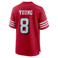 Jamed SF.49ers #8 Steve Young Scarlet Retired Player Alternate Game Stitched Jerseys