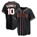 Jamed SF.Giants #10 Casey Schmitt Player Black Fashion Out Home Limited Stitched Jerseys