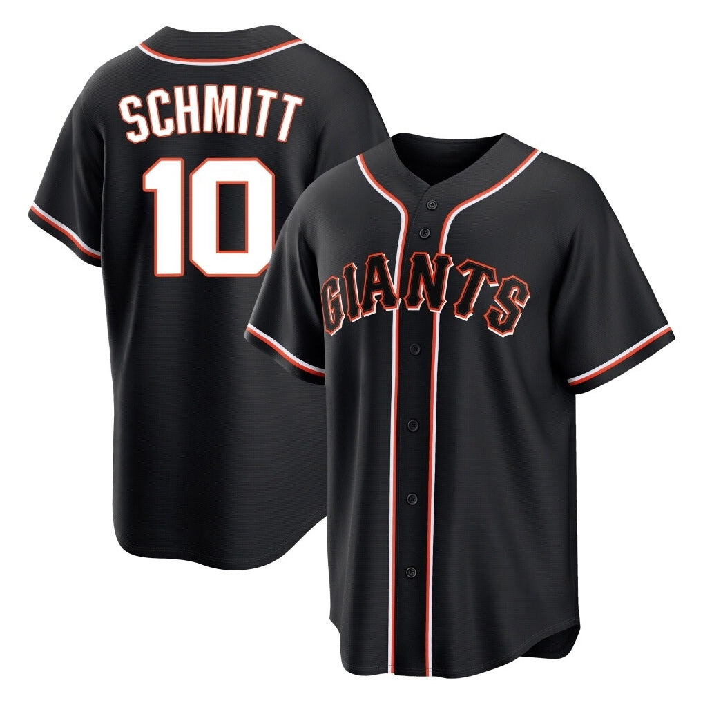 Jamed SF.Giants #10 Casey Schmitt Player Black Fashion Out Home Limited Stitched Jerseys