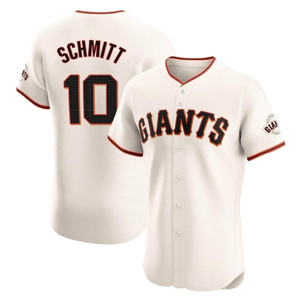 Jamed SF.Giants #10 Casey Schmitt Player Cream Home Limited Elite Stitched Jerseys