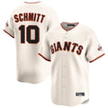 Jamed SF.Giants #10 Casey Schmitt Player Cream Home Limited Stitched Jerseys