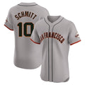 Jamed SF.Giants #10 Casey Schmitt Player Gray Home Limited Elite Stitched Jerseys