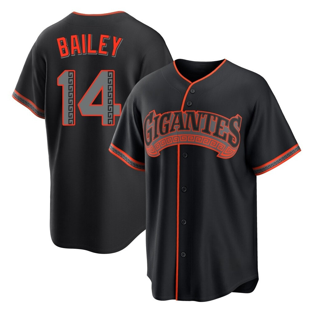 Jamed SF.Giants #14 Patrick Bailey Player Black Alternate Limited Stitched Jerseys