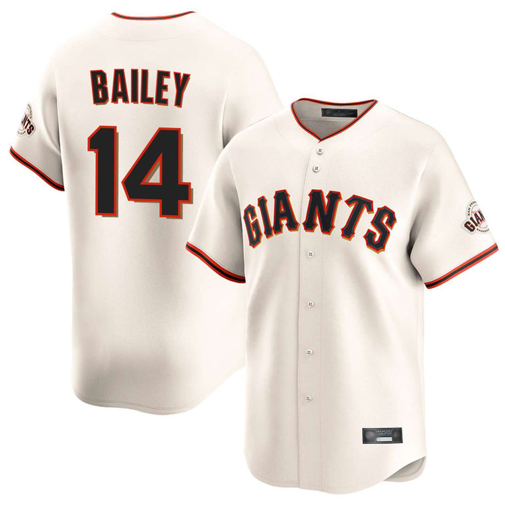 Jamed SF.Giants #14 Patrick Bailey Player Cream Home Limited Stitched Jerseys